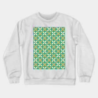 Retro Geometric Pattern Crewneck Sweatshirt